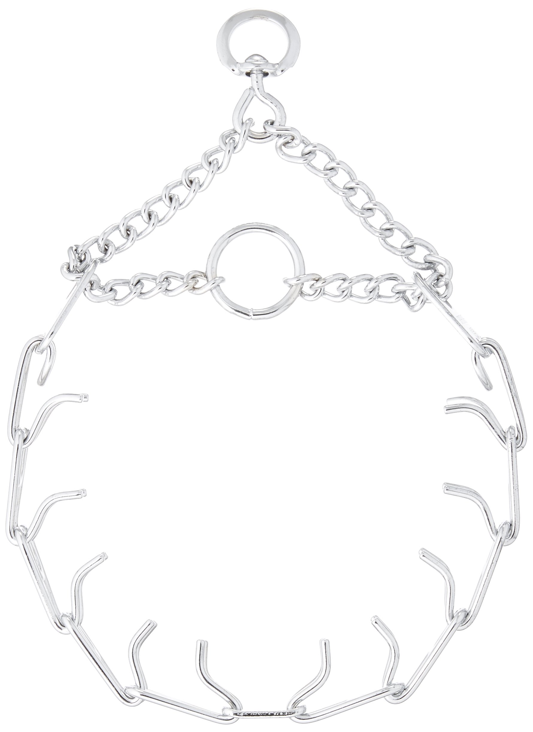 P.S.I. Imports DPS6423 Chrome Plated Prong Training Dog Collar, Small 2.25 mm