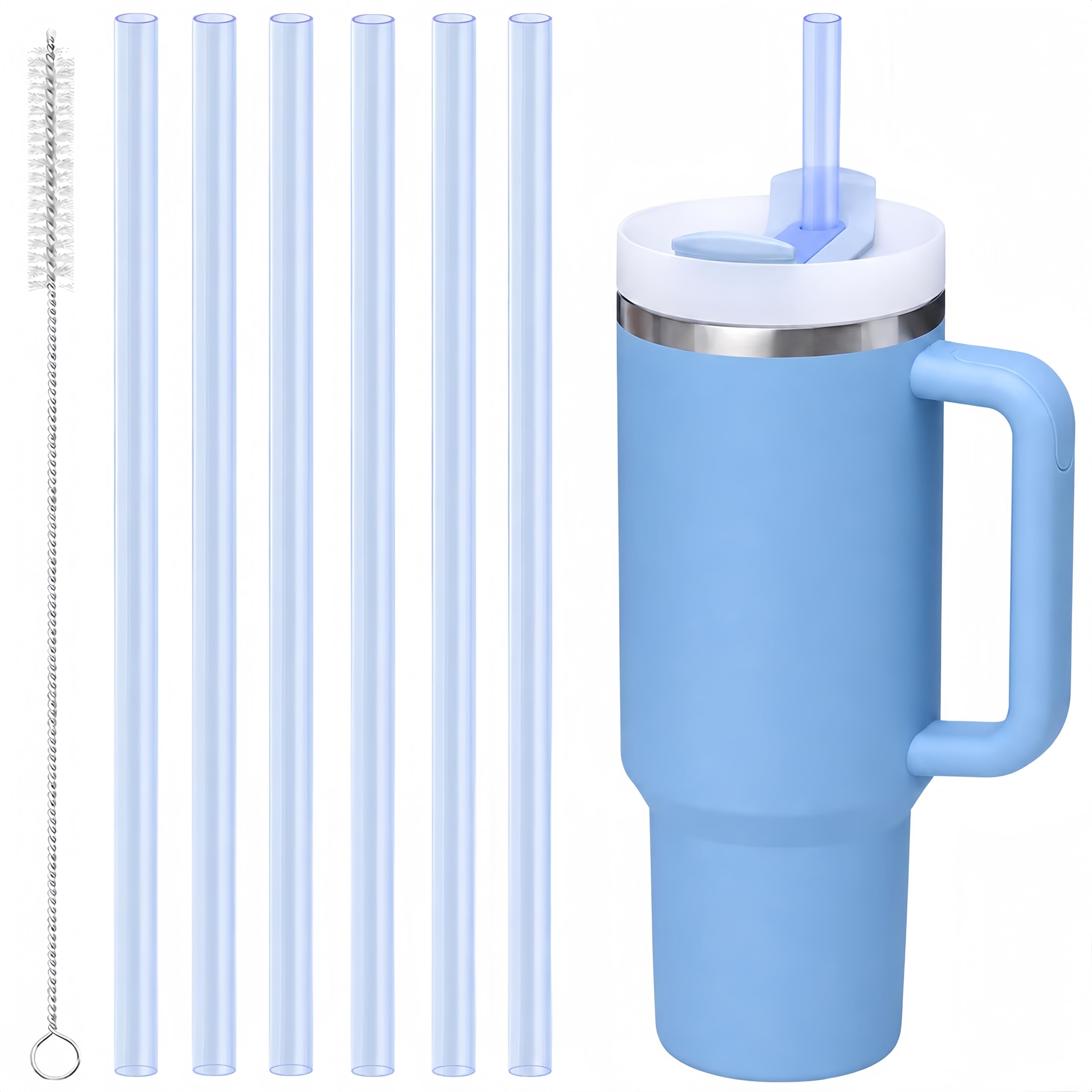 Joshey Replacement Straws for Stanley Quencher 30oz Tumbler, 6 Pack