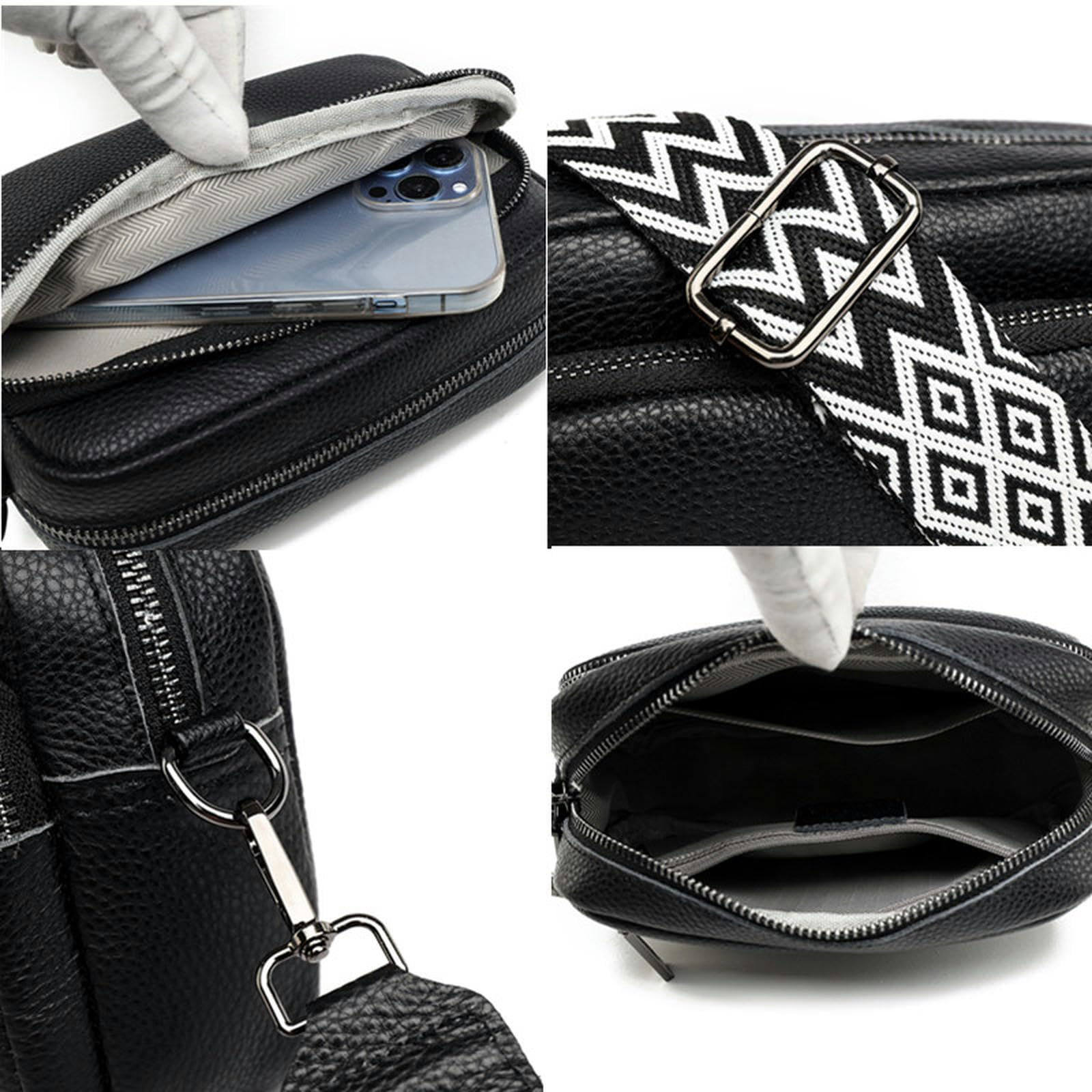 MdybF Torba na ramię sztuczna skóra damska torba na ramię crossbody damskie torebki damskie torba listonoszka na telefon