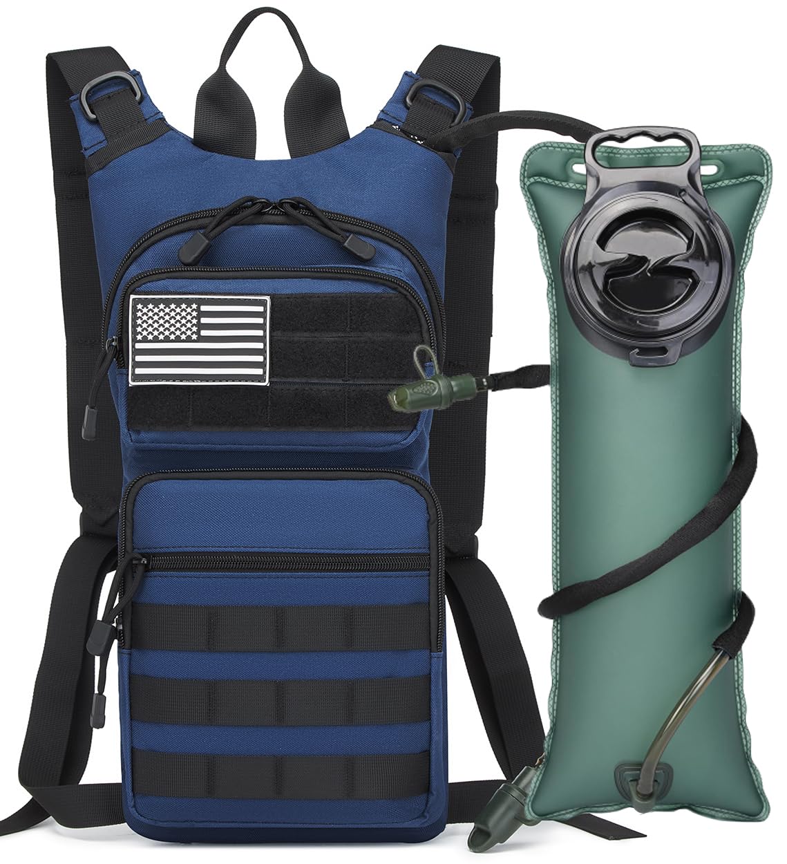 ATBP Insulated Water Hydration Pack Bag with 3L TPU Bladder Tactical Molle Hydration Backpack for Hiking Cycling Running