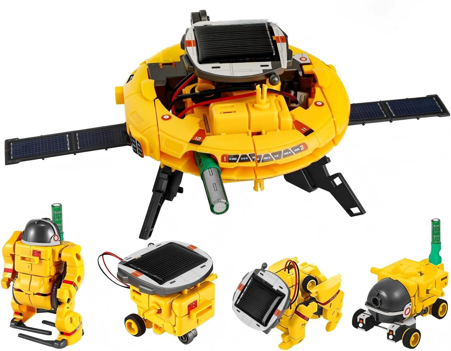 Solar Robot Toy 6-in-1, STEM Educational Science Kits for Kids Age 8 9 10, Building Space Robotics Kit, Science&Play Mechanics, Birthday Gifts for 11 12 13 14 Year Old Boys Present Toys
