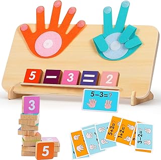 Matematikleksaker i trä, nummerinlärning för barn, pedagogisk räkning, montessorispel för åldrarna 3–6 år - Amazon Deal & Rabatt