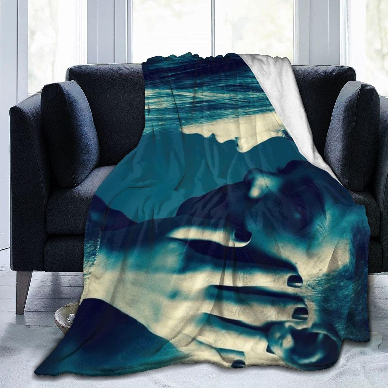 Kai Parker Light Weight/Soft/Breathable/Warm Flannel Is Perfect For Layering Any Bed/Sofa/Dorm/Office/Camping Lightweight Blanket 60"X50"
