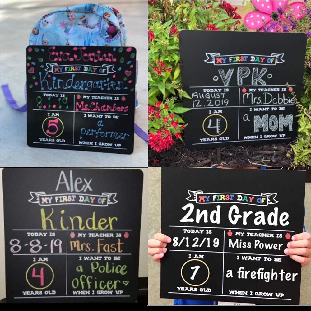 Buy Chalk Stix First Day of School Chalkboard Kit, 2Sided, Made in USA