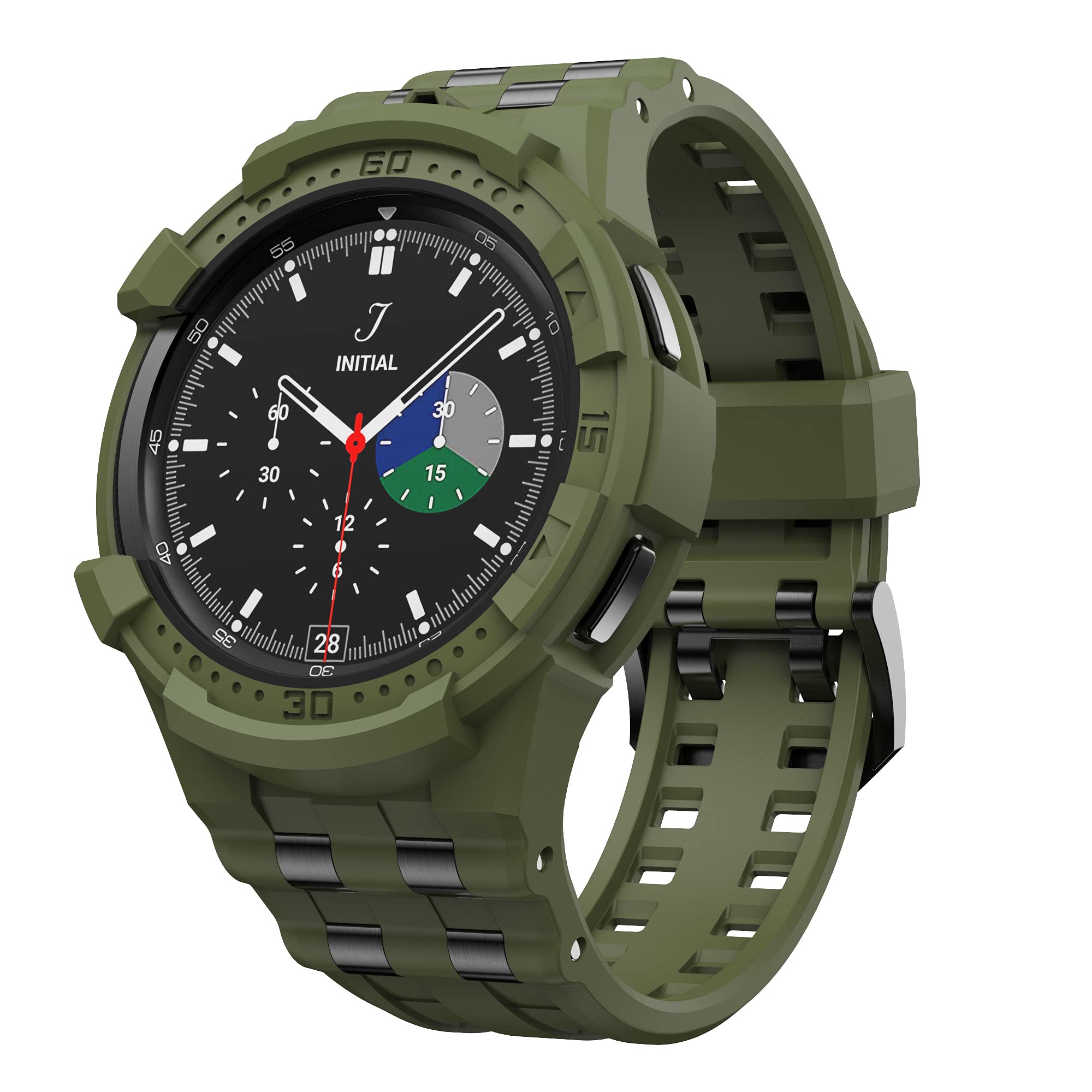T-ENGINE Rugged Case Compatible with Galaxy Watch 4 Classic 46mm, One-piece Case with Band for Watch 4 46mm Only (B09HGMTCSJ) Amazon Price History, Amazon Price Tracker