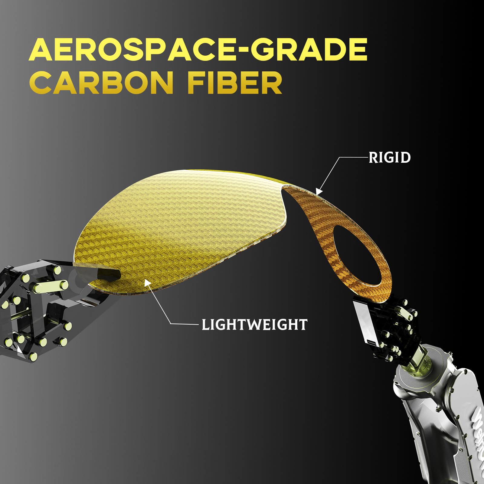 Plantillas de fibra de carbono con soporte para el arco - Suela de rendimiento amortiguadora para deportes activos - Retorno de energía y protección contra lesiones, no para zapatos con tacos y