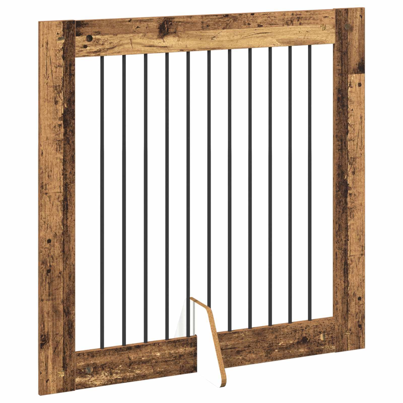 Perrera plegable para perros con soporte de madera reciclada de 200,5 cm para uso en interiores y exteriores, resistente a la intemperie, portátil y ahorra espacio para mascotas