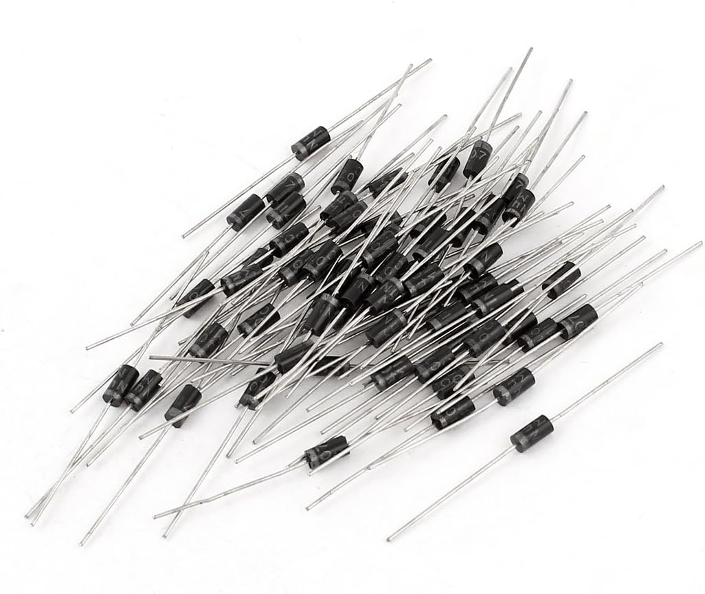 120 Pcs Diodes General Purpose Rectifier Dioses 1N4007 DO-41 Schottky Diodes 1000V 1A
