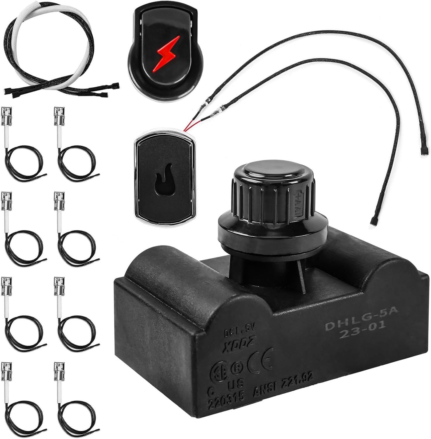 Uniflasy Grill Igniter Kit,Electronic Ignition Module and
