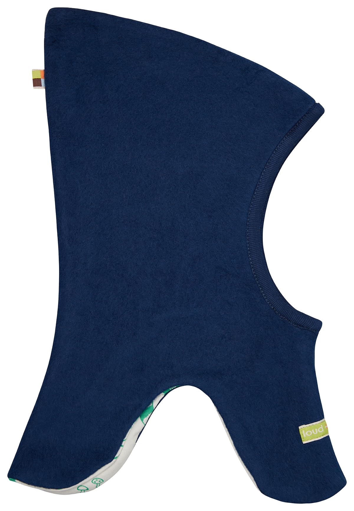 Loud + Proud Unisex Kinder Sturmhaube Wende-schlupf aus Baumwoll-Fleece, GOTS Zertifiziert