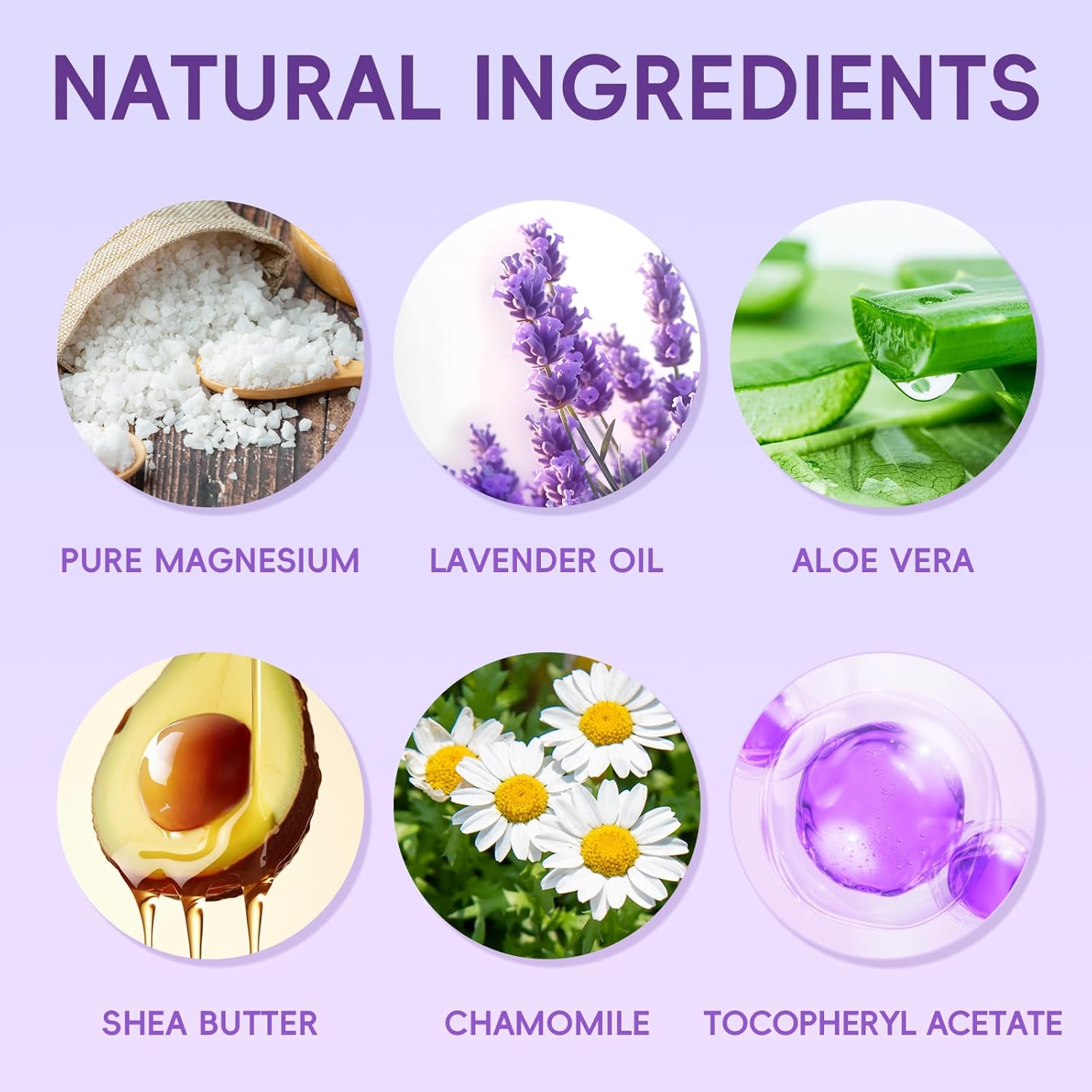 Magnesium Cream for Sleep, Lavender Magnesium Lotion for Muscle Relaxation & Soothing Anxiety, Non-Greasy, Deep Hydration, Magnesium Body Lotion for Skin Care(4 OZ) - Image 2