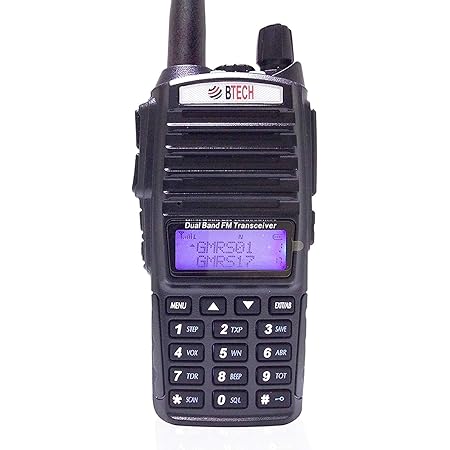 BTECH GMRS-V1 GMRS Two-Way Radio, GMRS Repeater Capable, with Dual Band Scanning Receiver (136-174.99mhz (VHF) 400-520.99mhz (UHF))