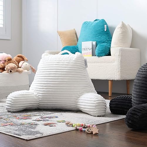 Miniatura 7 de Hearth & Harbor Almohada de lectura para cama para adultos, almohada de espalda para sentarse en la cama, almohadas de cama estándar para sentarse