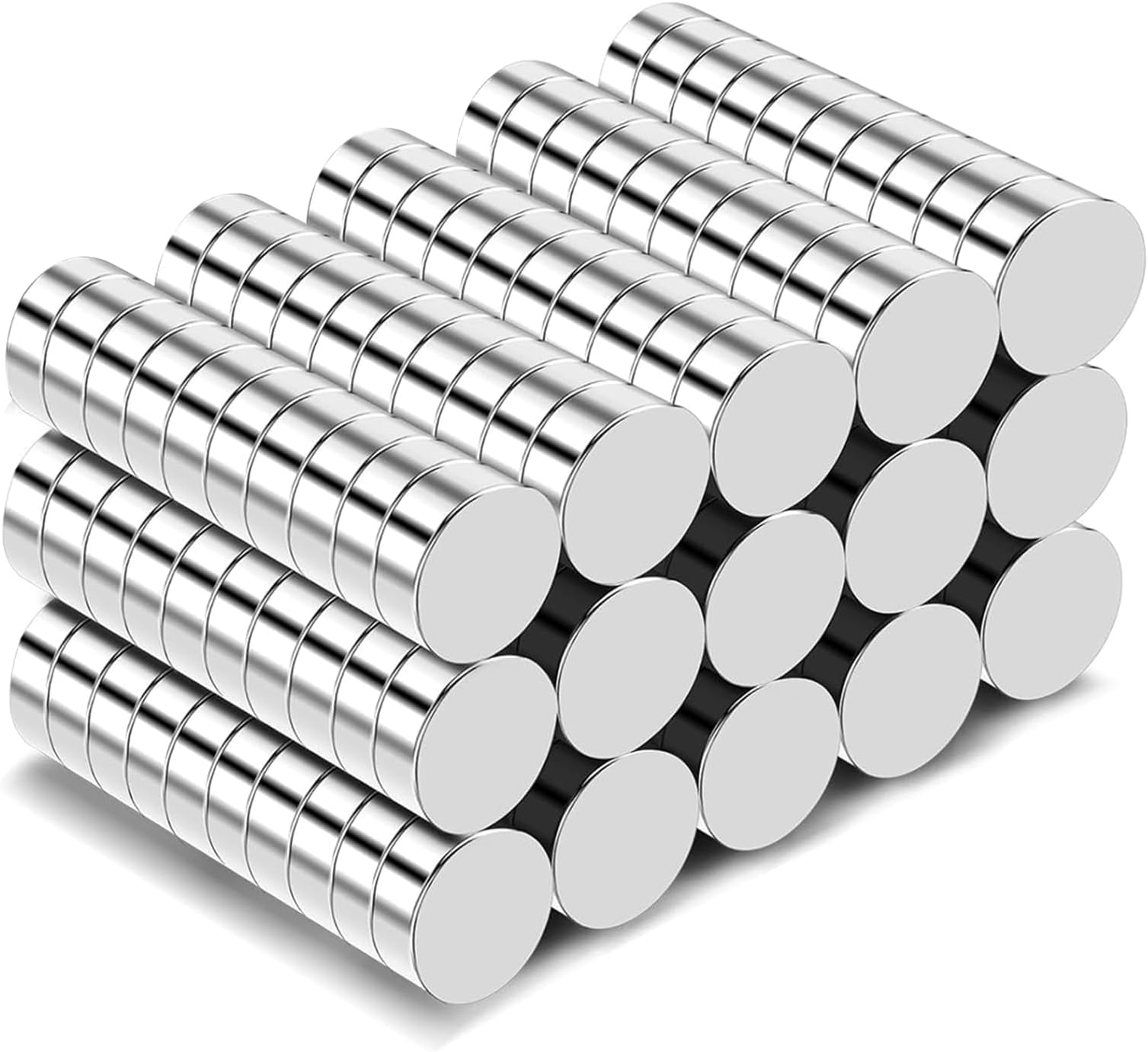 TRYMAG Small Neodymium Magnets, 150 Pcs 6x2MM Tiny Rare Earth Magnets for Whiteboard, Small Round Disc Magnets for Fridge, Crafts, DIY, Science, Office Magnets