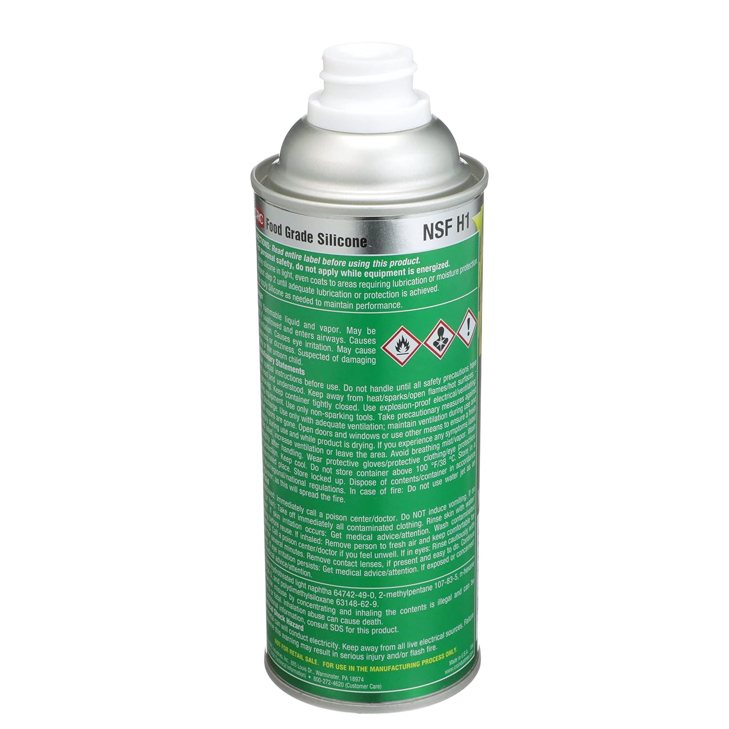 CRC Food Grade Silicone Lubricant, 15 fl oz NonAerosol Spray Can, Clear/White Amazon.ca