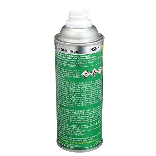 Miniatura 6 de CRC Lubricante de silicona, apto para uso alimentario (peso neto: 10 onzas), aerosol de 16 onzas.