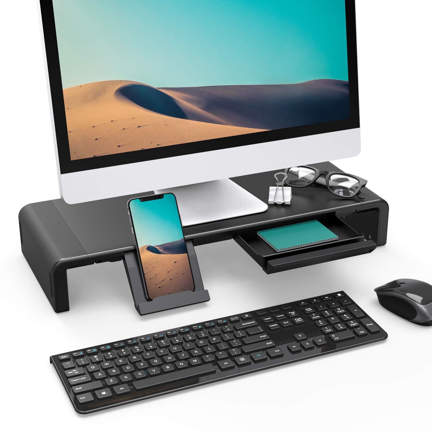 Monitor Stand Riser, Klearlook Maximized Clarity Foldable Computer