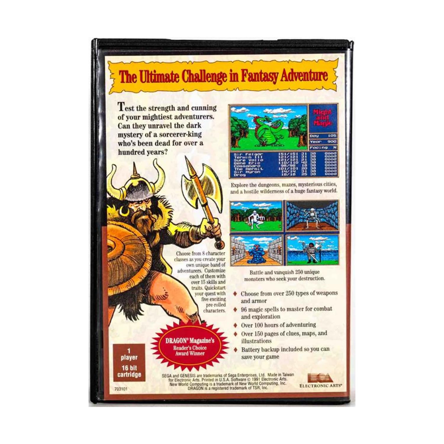 Amazon.com: Might & Magic: Gates to Another World - Sega Genesis