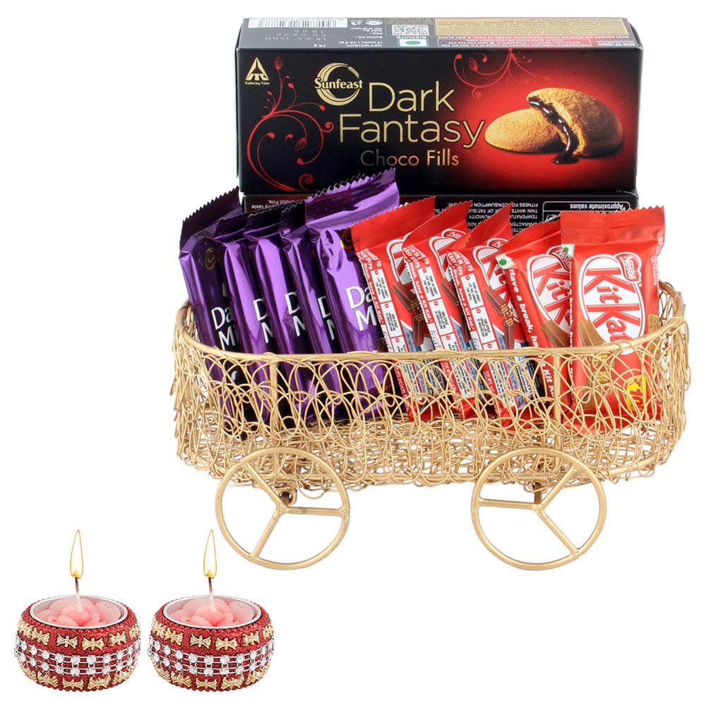 SFU E Com Nestle Kitkat and Dairy Milk Gift Combo | Gift Combo for | Chocolate Gift Hamper for Diwali & Designer Diya | 084 (B08LZBM16C) Amazon Price History, Amazon Price Tracker