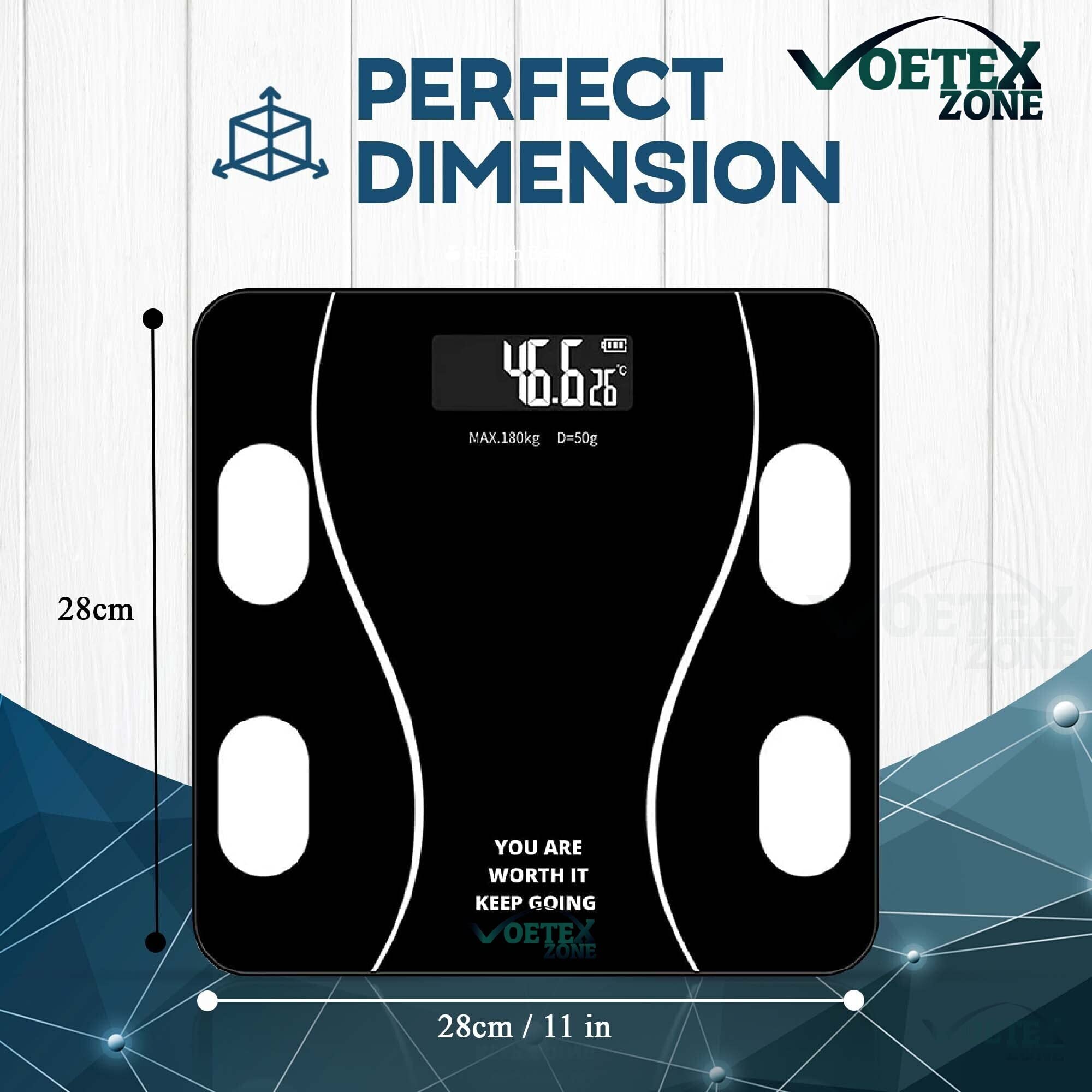 Buy Voetex Zone's Digital Electronic LCD Personal Body Fitness Weighing