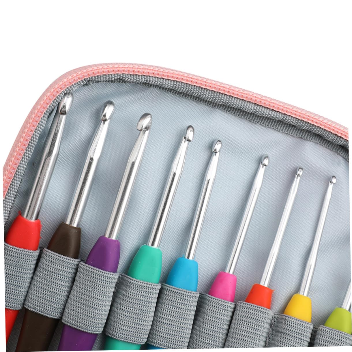 SEWACC Häkelnadelset 1 Satz Edelstahl Selbstgemacht Strickset für Anfänger | Aufbewahrungstasche, Glatte Kanten, Praktischer Griff, Geeignet für Häkelprojekte und Strickstich