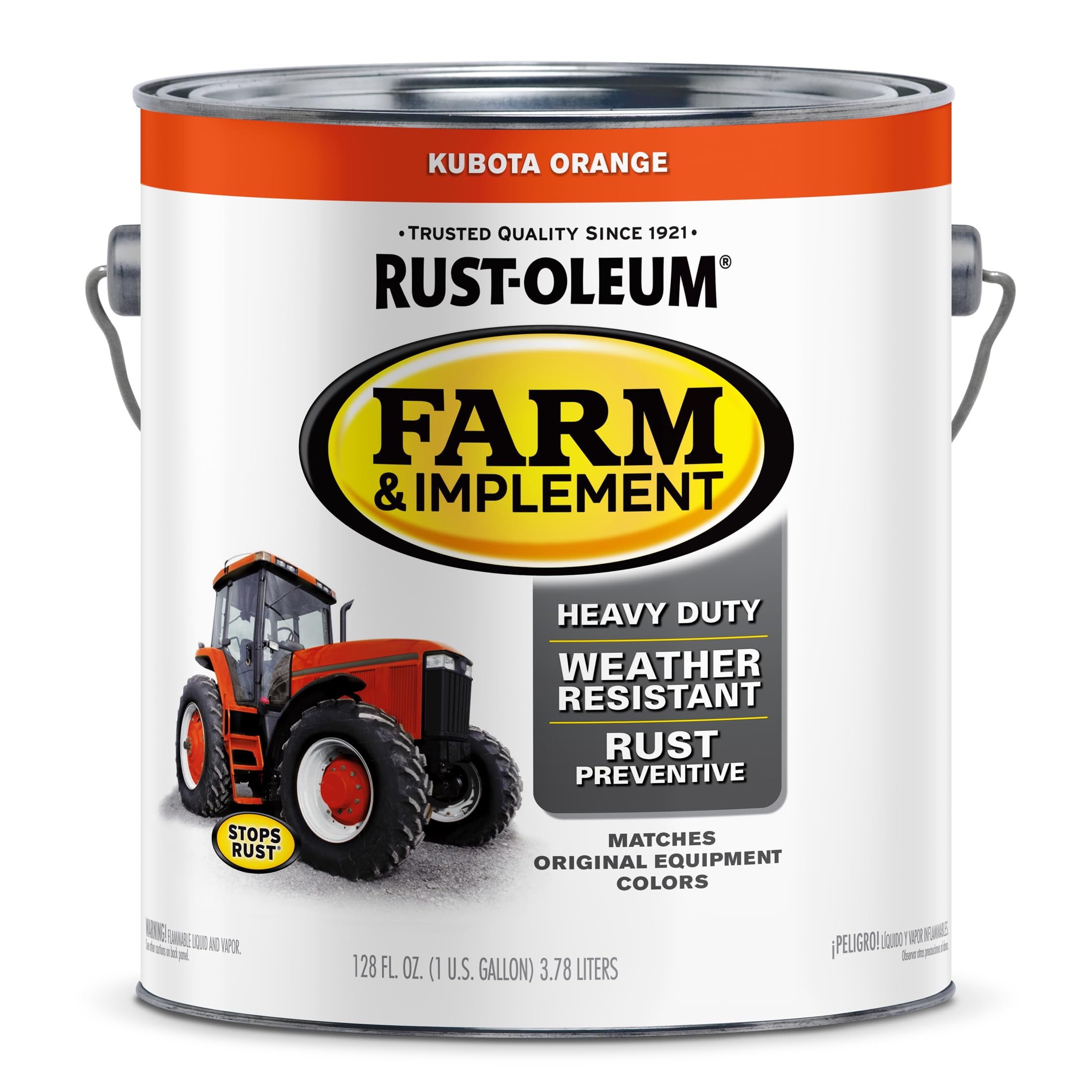 Rust-Oleum Farm &amp; Implement Kubota Orange Enamel Paint