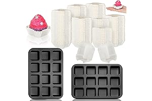 Square Cupcake Pans Baking Set