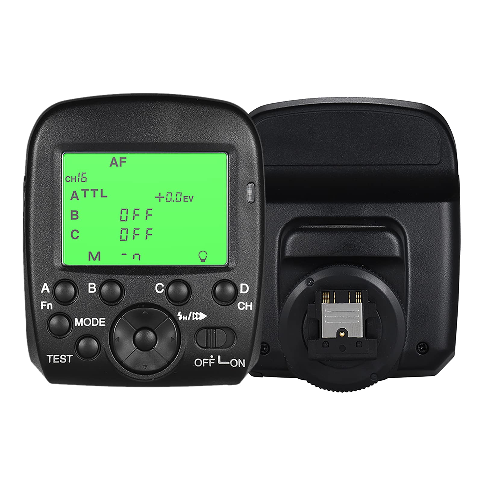 Karlak Disparador de flash , 2.4 GHz TTL Wireless Flash Trigger Transmitter HSS 1/8000s 4 grupos 16 canales LCD Display Reemplazo para A77II A7RII A7R A58 A99 ILCE600L