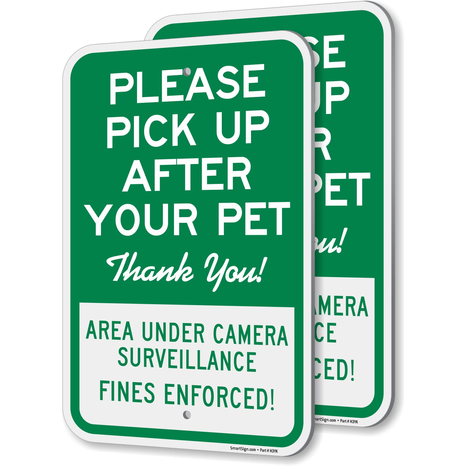 Buy SmartSign Please Pick Up After Your Pet Sign - 2 Pack, Area Under