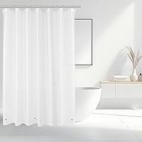 Vista 8 de HOUSEWELL Starry Glitter Shower Curtain Liner 72×72, Heavy Duty 8G PEVA 3-Layer Waterproof Bathroom Curtain with Frosted & Clear Design, EVA Liner