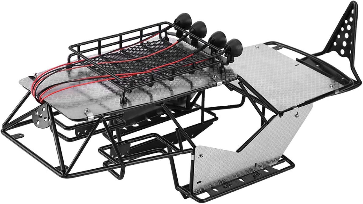 RC Crawler Frame Metal Design RC Car Frame Fine Details RC Frame for Axial Wraith Ax90018 90020 1/10 Scale Rc Crawler Car