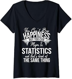 Funny Graduation Statistics Major V-Neck T-Shirt