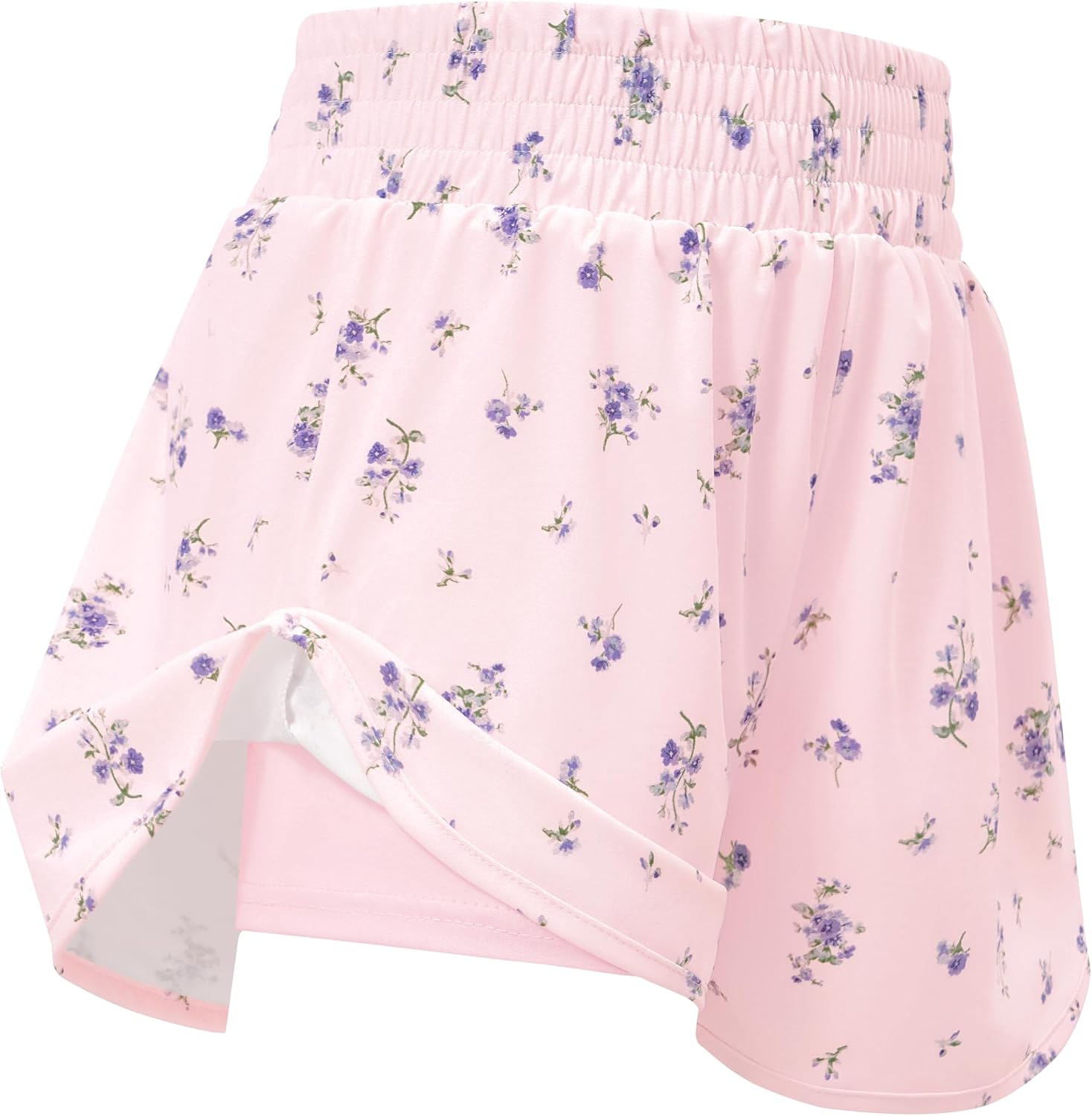 Girls Running Shorts, Spandex Liner Athletic Shorts Sizes 6-16