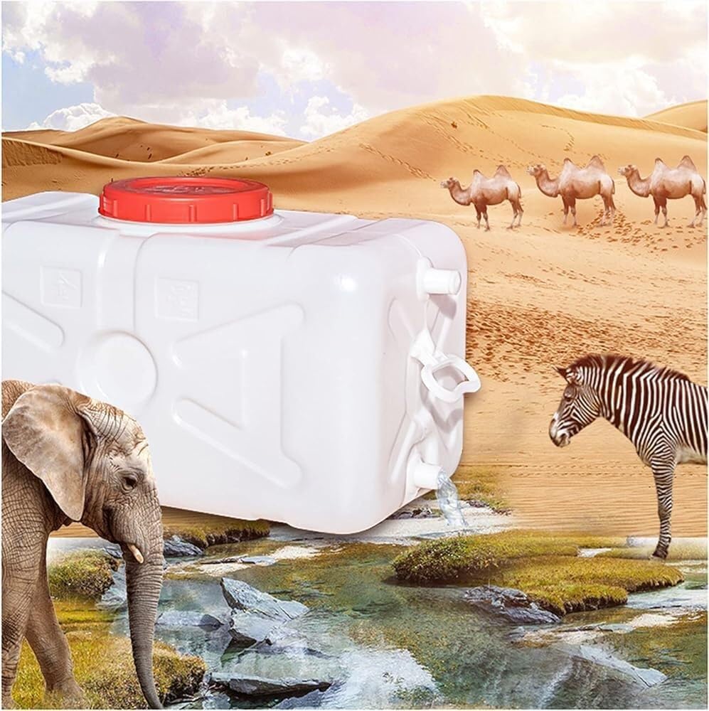 LICOME Water Tank Camping Water Storage Carrier Jug Thick Plastic Water Storage Container Portable Home Storage Bucket(110L)