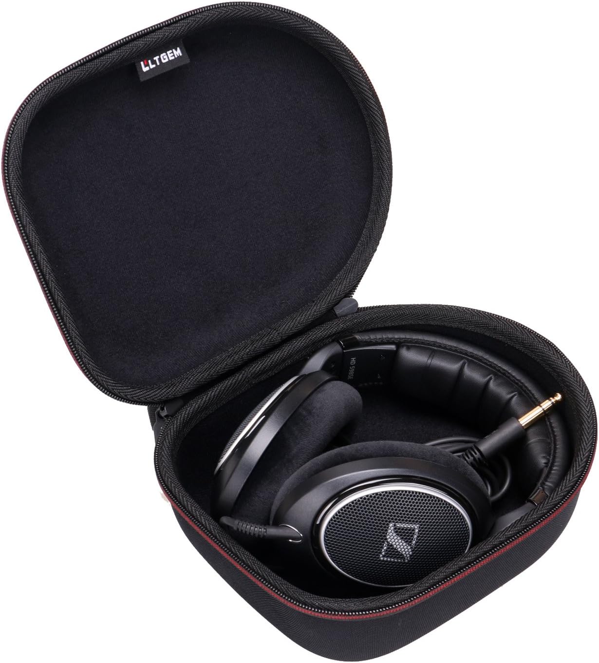 Headphone Case Compatible with Sennheiser HD 280 Pro / 599/600 / 660S2 / 569/490 Pro / 620S / 599 SE Headphones, Black