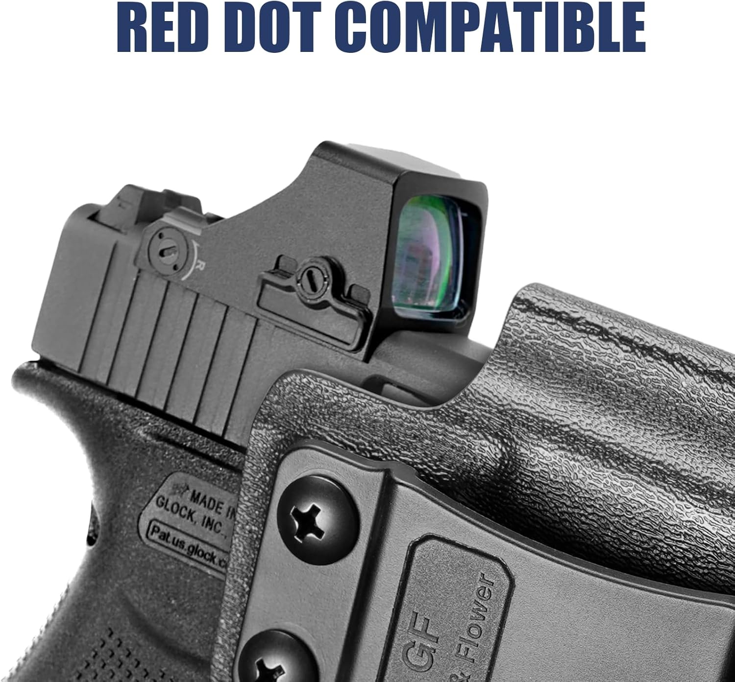 IWB Holster for Glock 43 / 43X / 43X MOS, Ruger LCP II / LC9 / EC9, M&P Shield, Taurus G2C/G3C, Springfield XD-S 3.3'', Inside Waistband Concealed Carry Holster, Adjustable Cant & Retention