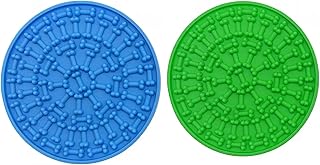 1 Silicone Lick Pad Dog Treat Mat Non Slip Slow Feeder Puppy Pet Food Dish Tray