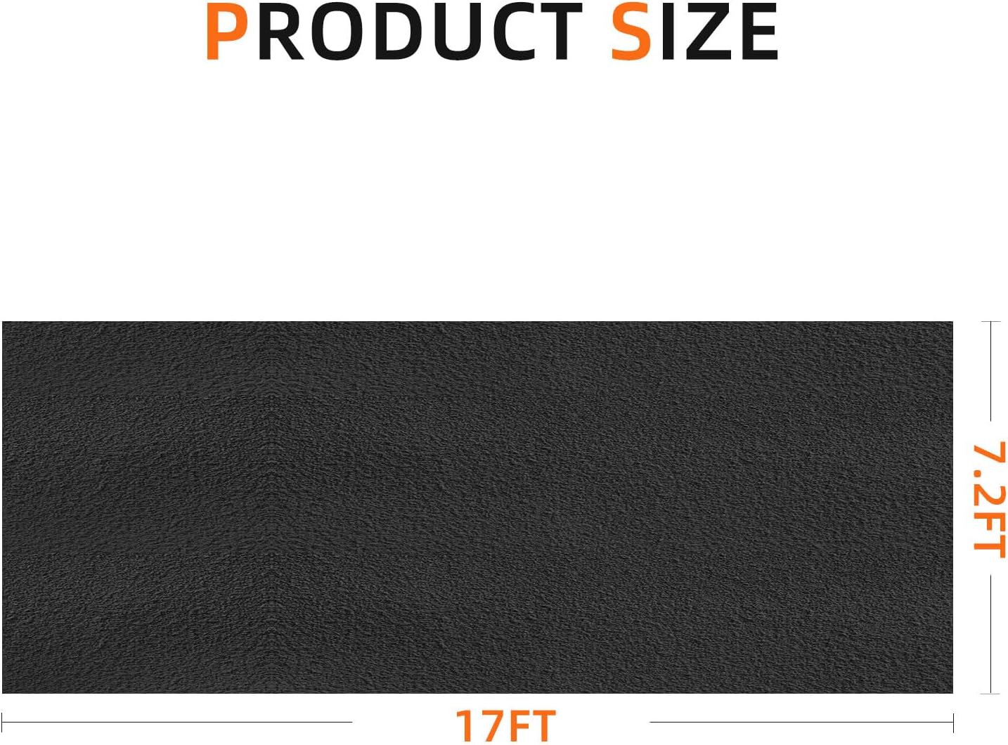 Garage mats for Floor, 17 x 7.4 Ft Garage Floor mats for Under car, Oil Spill mat, Absorb Oil Quickly, Garage Carpet, Reusable, Washable, Protects Floor (3MM-PE) - Image 2