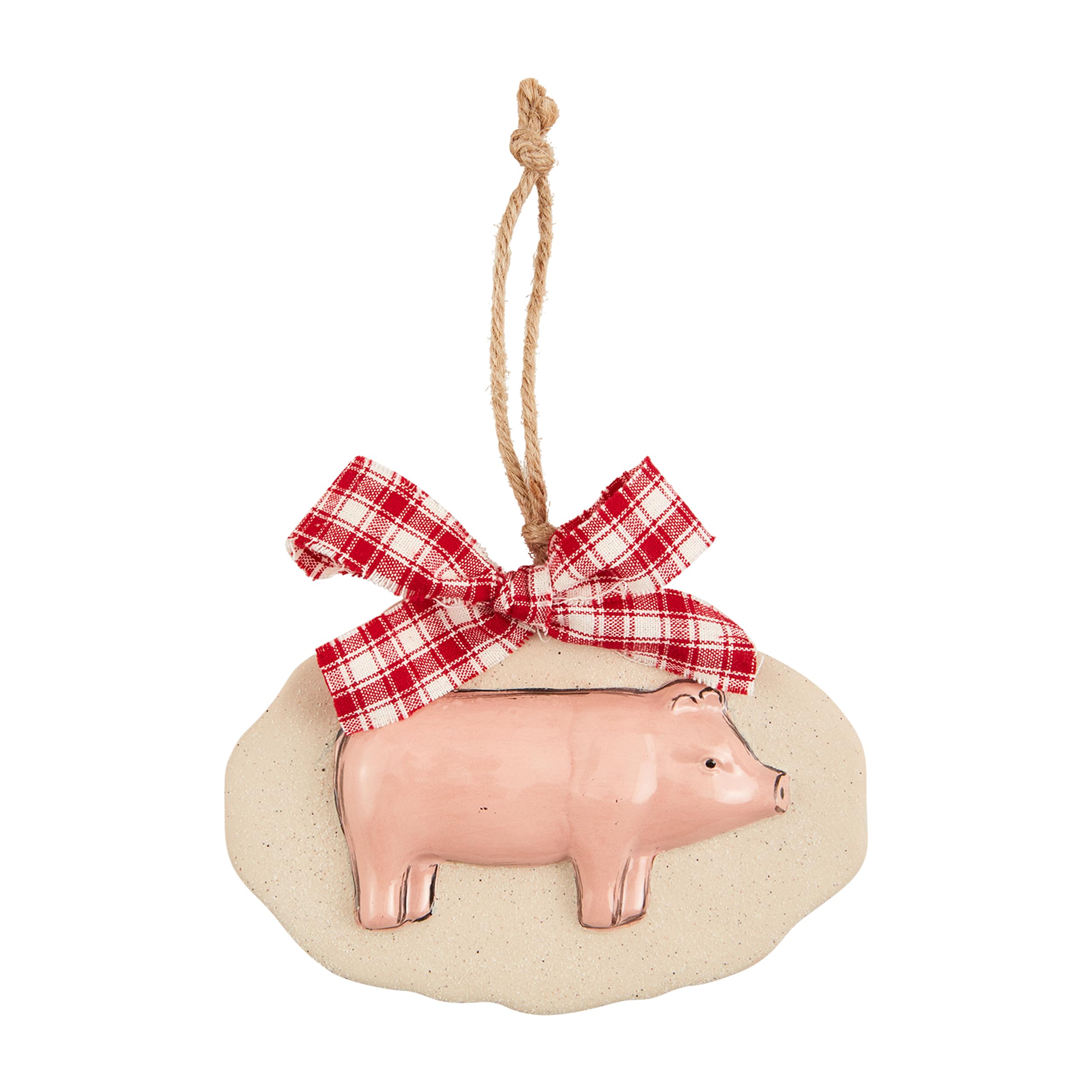 Figurine cochon Mud Pie style campagne et statuette animal de la ferme