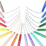 AECHY 8Pcs Curve Highlighter Pen Set for Note Taking, Dual Tip Markers with 8 Different Curve Shapes & 8 Colors Fine Lines, Colored Curve Pens for Journaling Scrapbook Supplies Back to School