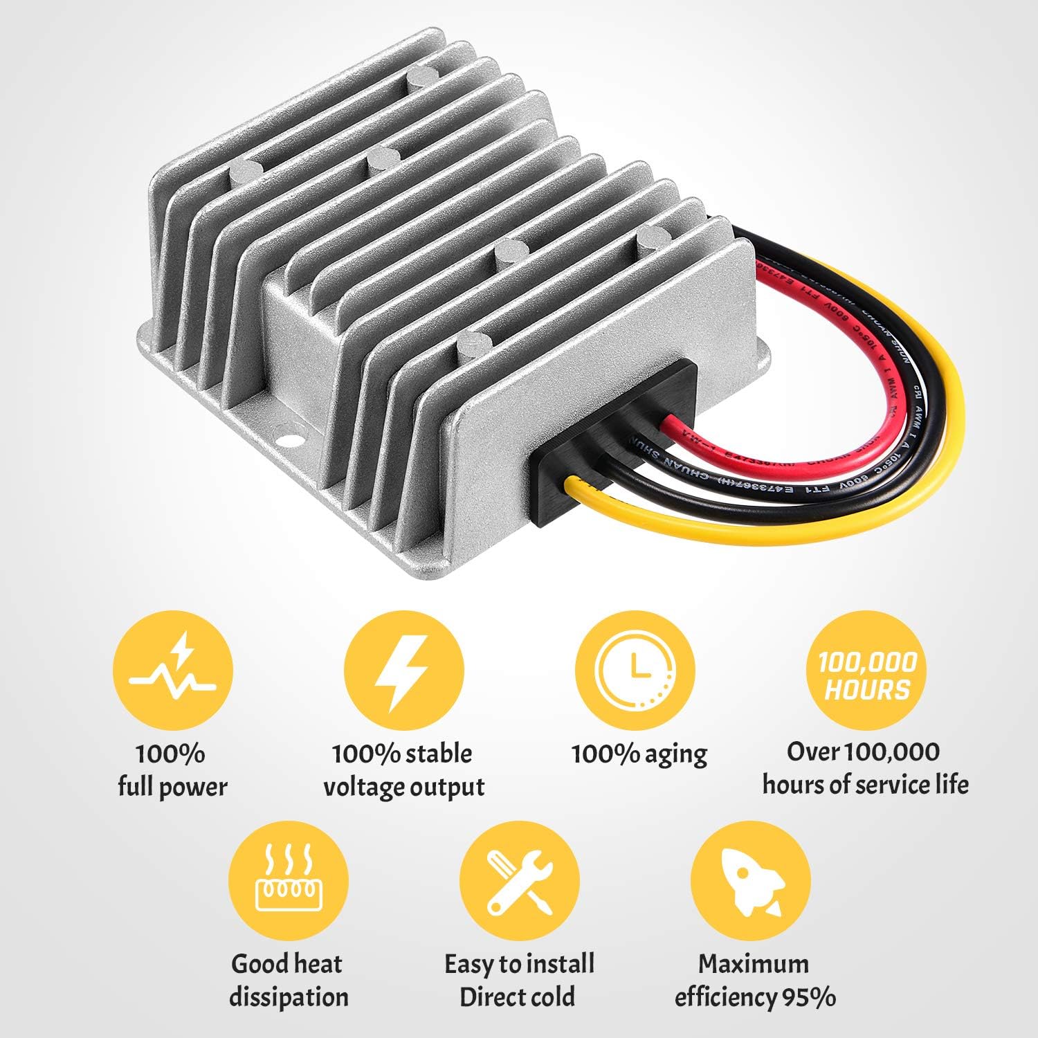 🛒 Crаzу Dеаlѕ Kohree DC/DC Converter Regulator Reducer 48V Step Down to DC 12V 20A 240W Golf Cart Waterproof Power Supply Transformer Volt Module
