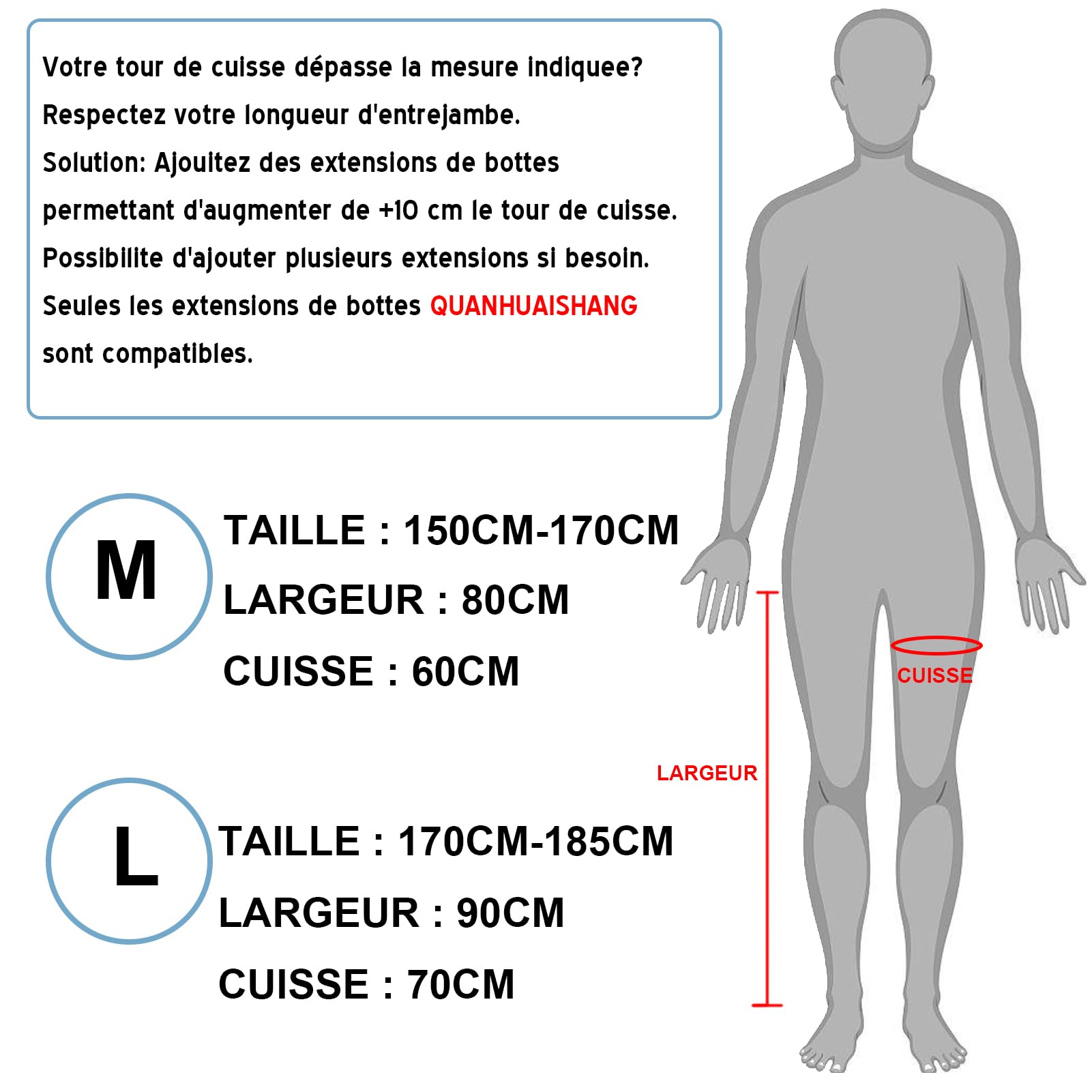 Bottes Pressothérapie Jambes Pressothérapie Professionnelle pour la Maison 6 Chambres Appareil de Massage Jambe Drainage Lymphatique pour la Fatigués et Circulation (Noir 2jambes, Grand)