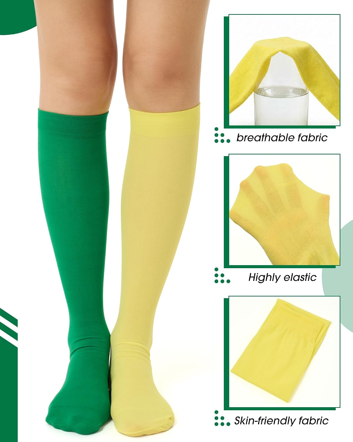 Syhood Mardi Gras Socks Fancy Funny Mardi Gras Knee High Socks for Carnival Holiday Girls Women Gifts