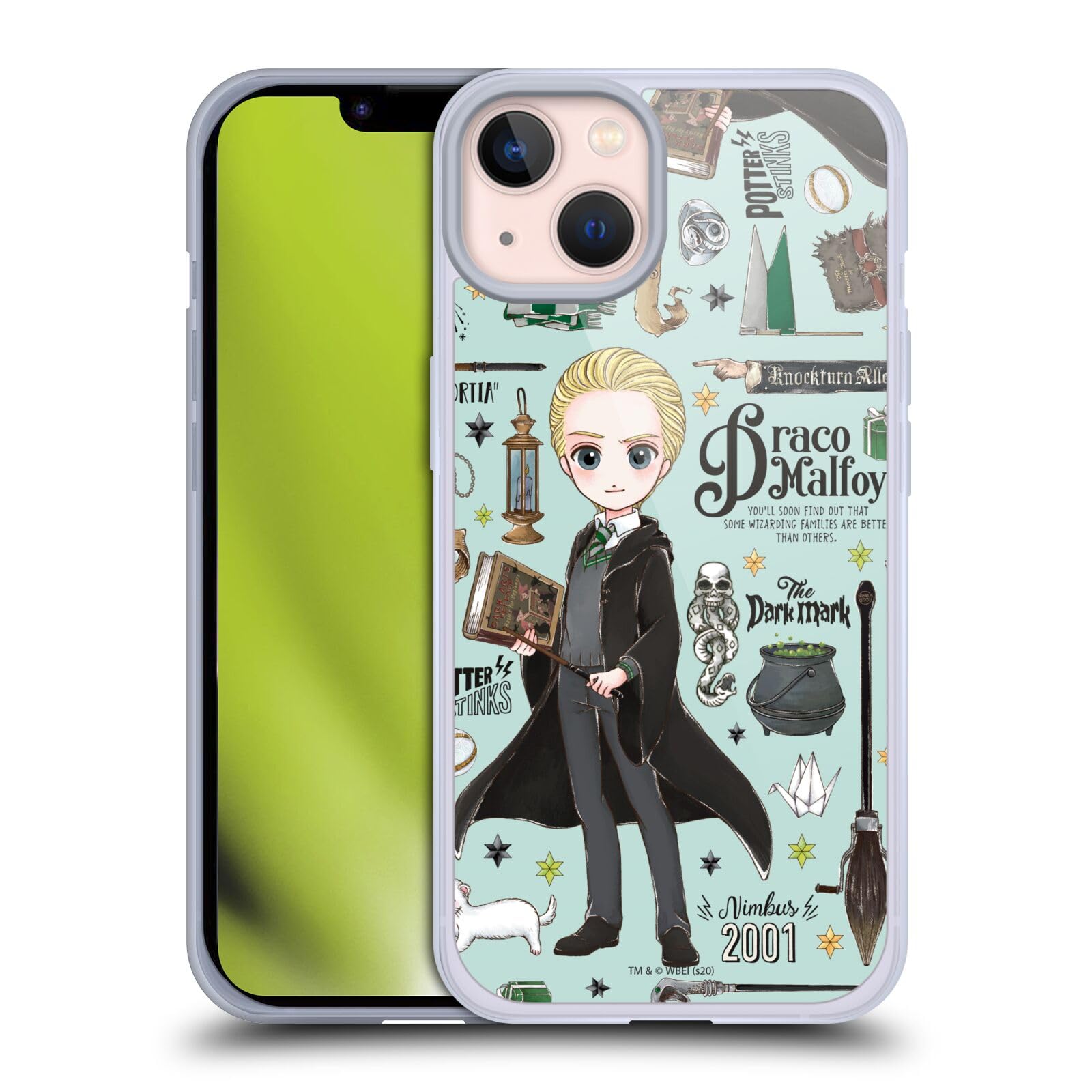 Head Case Designs Licenciado Oficialmente Harry Potter Patrón Luna Reliquias de la Muerte XXXVII Caso Funda de Gel Suave Compatible con Apple iPhone 12 / iPhone 12 Pro — view 135