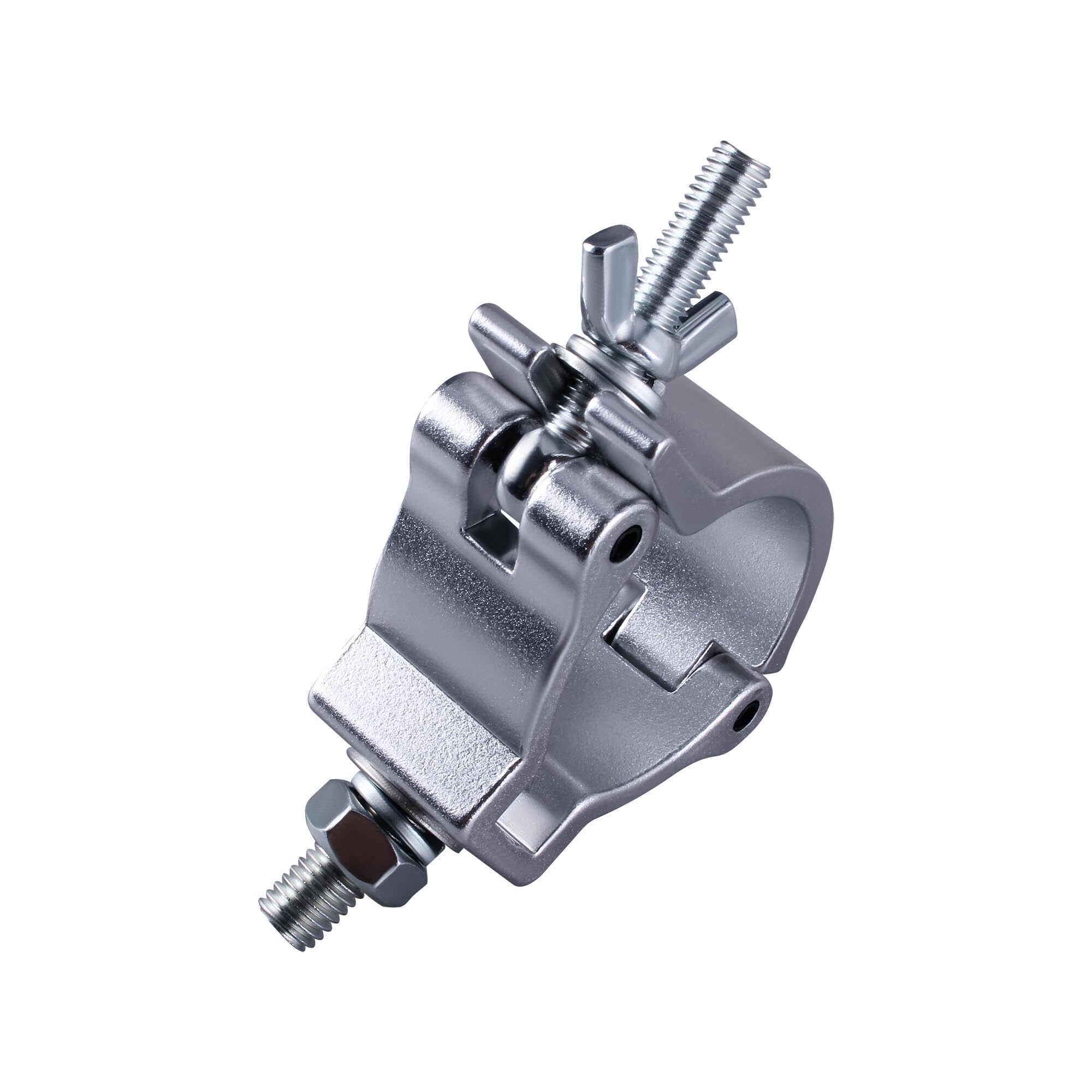Traversen Klammern,4 Stück Bühnenlicht-Klemmen Aluminiumlegierung Beleuchtung DJ O-Klemmhalterung, Truss Clamp Half Coupler Trussaufnehmer für 48-51mm Traverse