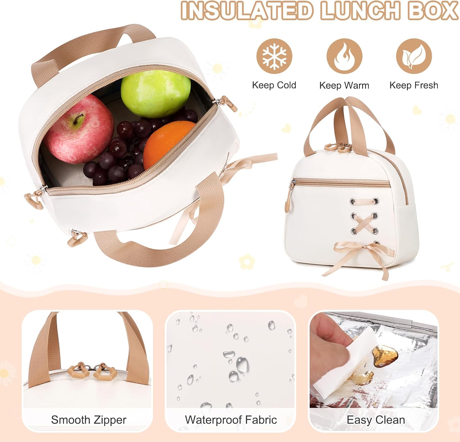 3PCS Girls Backpack for School, Kids Backpack for Girls with Lunch Bag Pencil Case, Kids Bookbag Teen Backpacks for Elementary Middle High School - Image 5