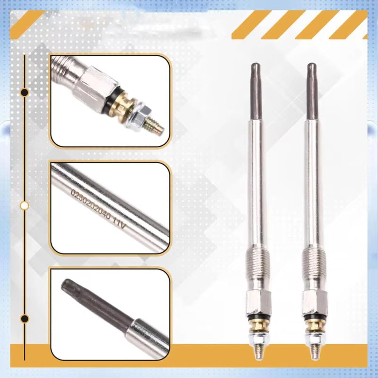 Pin Glow Plugs Compatible With Land For Rover For Defender For Discovery 1 200 300Tdi Preheating Engine Glow Plug 4Pcs ETC8847