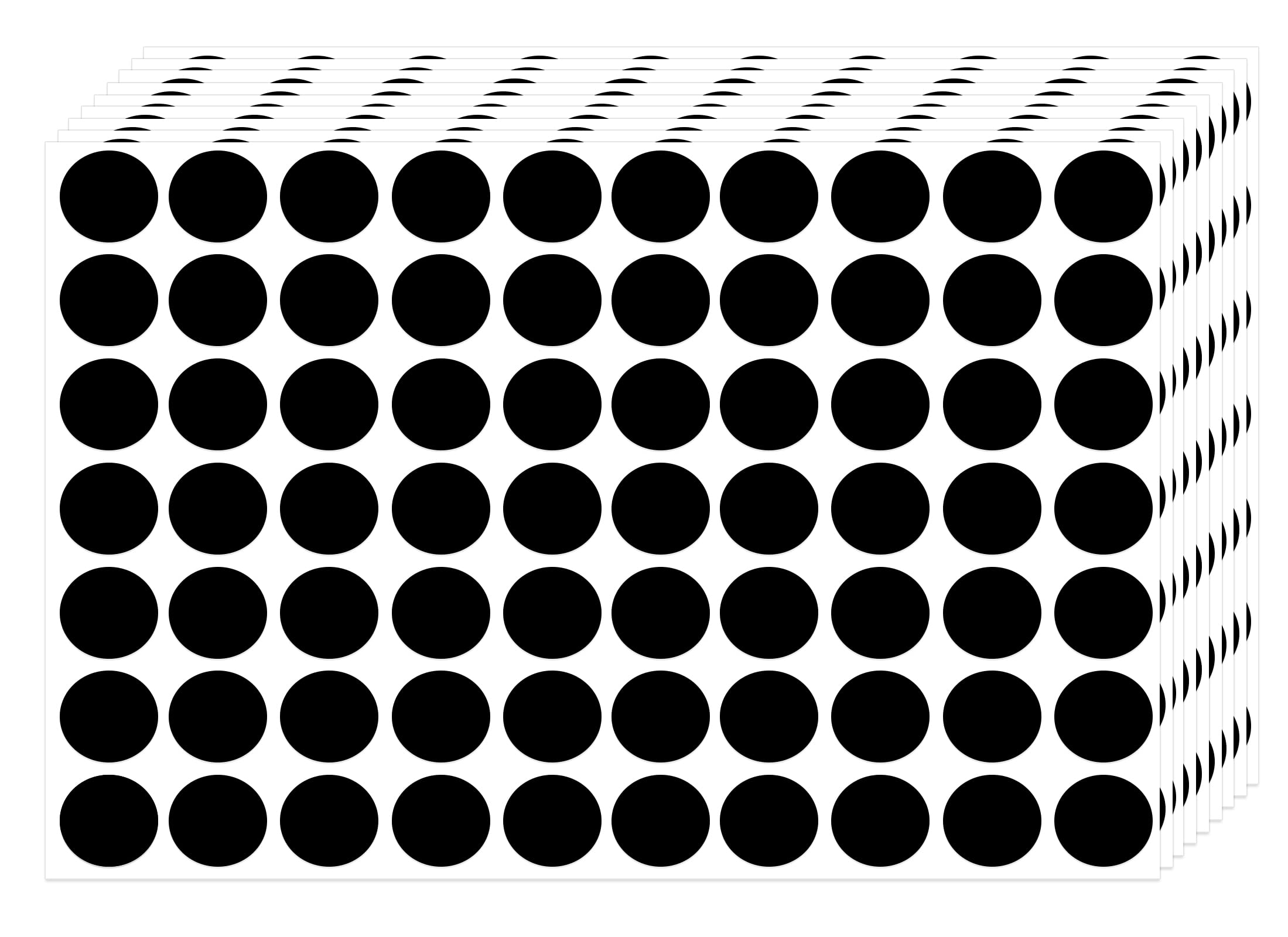 PATIKIL 1 Inch Black Dot Stickers – 1000 Pack Blank Round Labels For Organizing, Pricing, And Color Coding - View #10