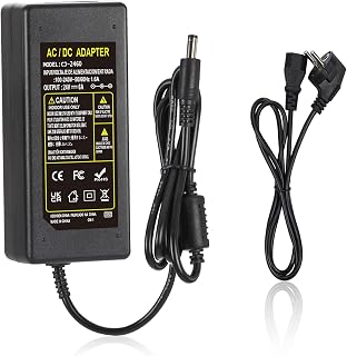 24V 6A Netzteil Adapter,LED 100-240V AC/DC Netzadapter Transformator Trafo 5,5 mmx2,1 mm DC-Ausgangsbuchse Universal 144W für 5050 3528 LED-Streifen LED-Treiber 3D Drucker HUB