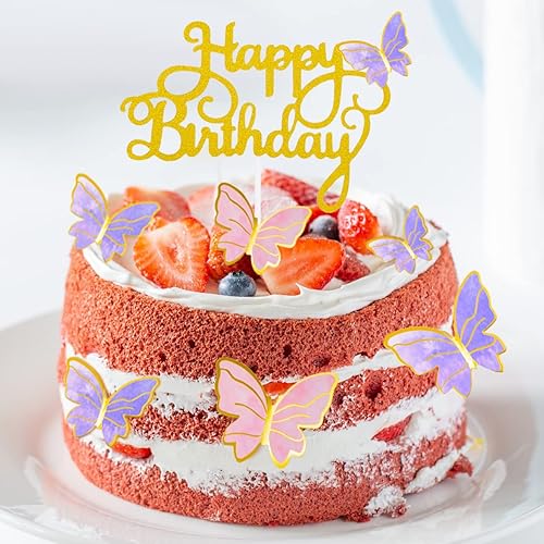 Miniatura 2 de 100 piezas de decoraciones de mariposa para pasteles, decoraciones para cupcakes, decoraciones para pasteles, decoraciones para pasteles, decoración